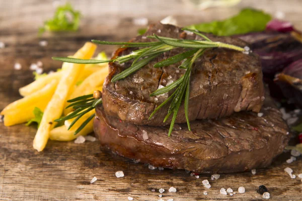 Steak, Essen — Stockfoto