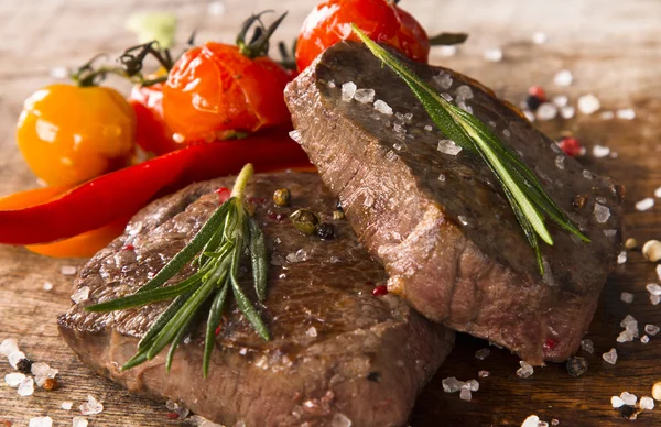 Steak, Essen — Stockfoto