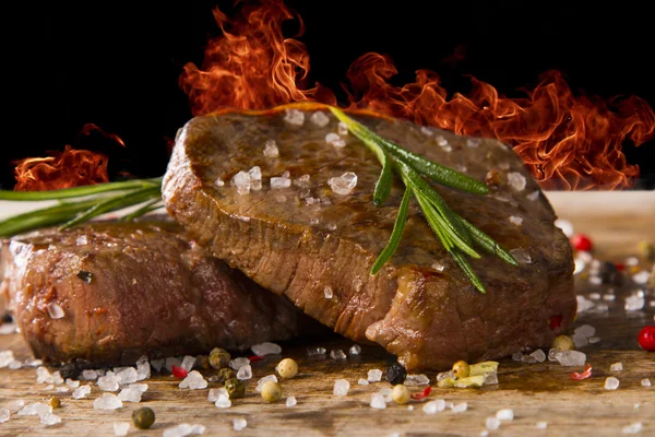 Steak, Essen — Stockfoto