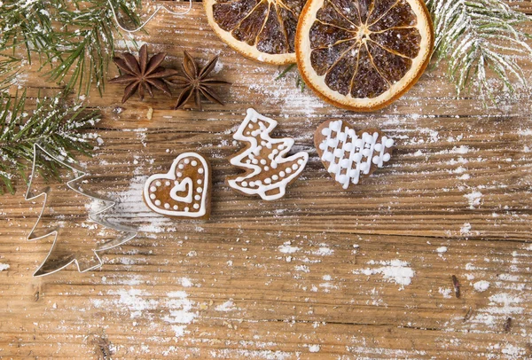 Lebkuchen zu Weihnachten — Stockfoto