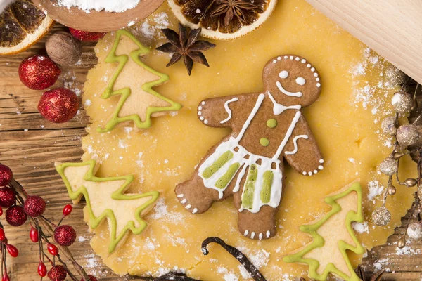 Lebkuchen zu Weihnachten — Stockfoto