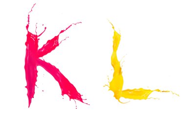 renkli sıvı alfabesi