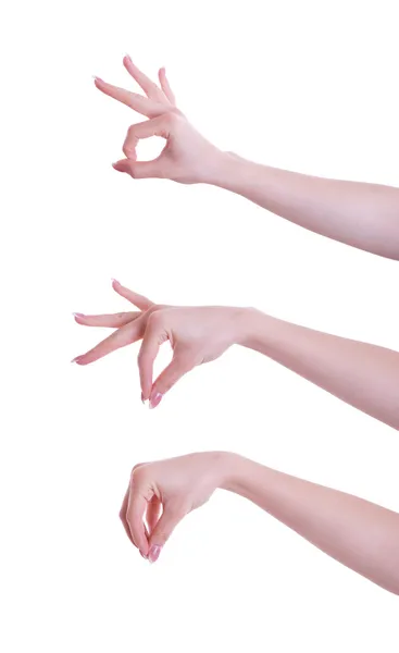 Three hand positions — Stock Photo, Image