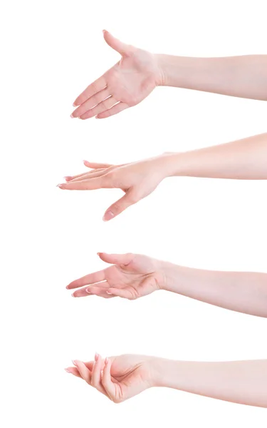 Чотири руки позиції — стокове фото