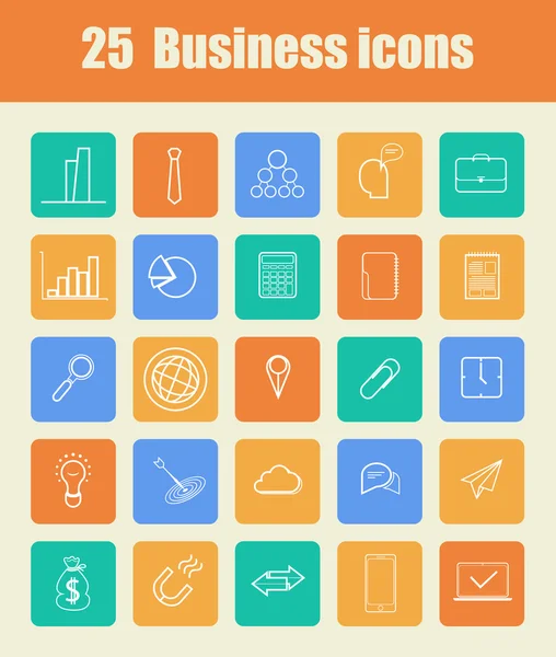 25 iconos de negocios — Archivo Imágenes Vectoriales