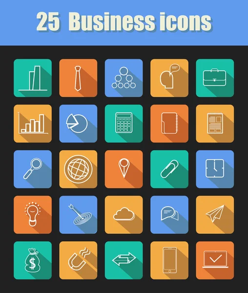 25 iconos de negocios — Archivo Imágenes Vectoriales