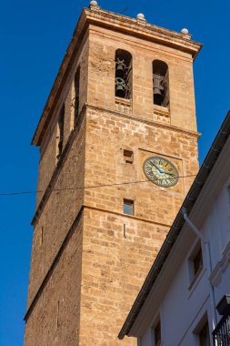 Segorbe, Castellon, İspanya. Katedral bazilikasının çan kulesi, gotik tarzda, 13. yüzyılda inşa edilmiş.