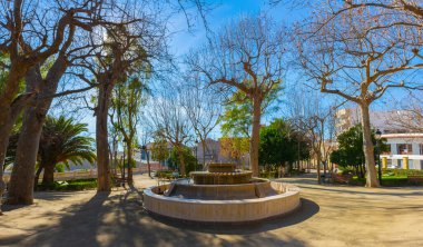 Segorbe, Castellon, İspanya. Şehrin ana parkı.