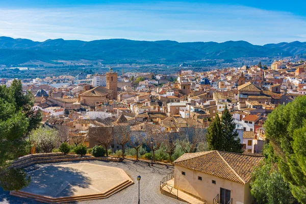 Segorbe, Castellon, İspanya. Yıldız Kalesi 'nden şehrin manzarası