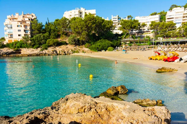 Calvia Mallorca Spain July 2022 People Ses Illetes Early Morning — Stock Photo, Image