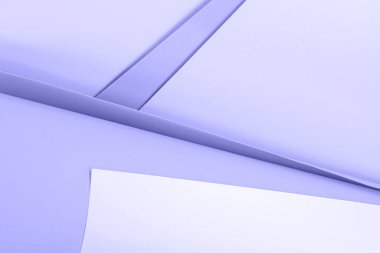 Soyut geometrik açık mavi ve modaya uygun Çok Peri renk gölgeleri boş kağıt arka plan. Metin tasarımı için desenli tuval ögesi, tebrik kartı, kopyalama alanı olan şablon.