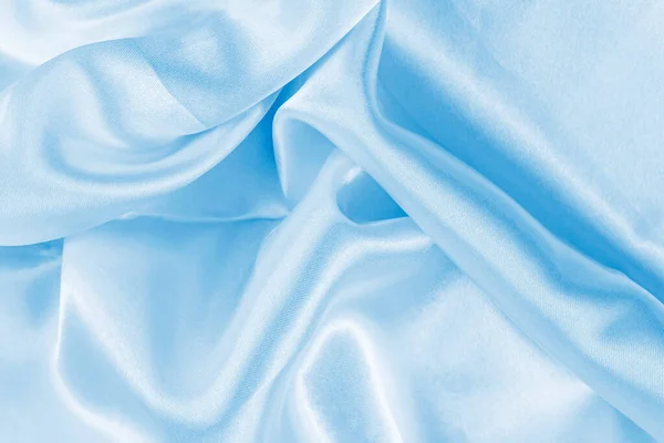 Patrón Textil Ondulado Seda Color Azul Claro Como Fondo Textura — Foto de Stock