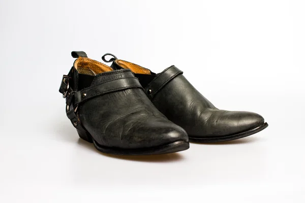 Pantofi pentru femei din piele neagră — Fotografie, imagine de stoc