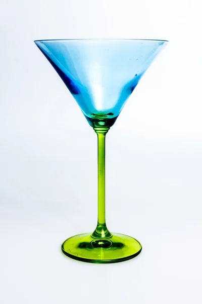 Green and blue cocktail glass — Stock Photo, Image