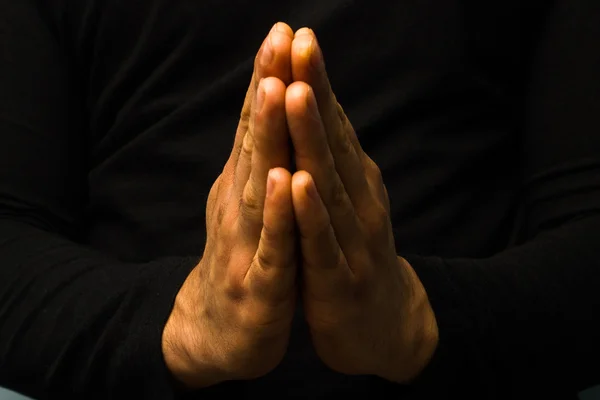 Hands in prayer — Stock Photo, Image