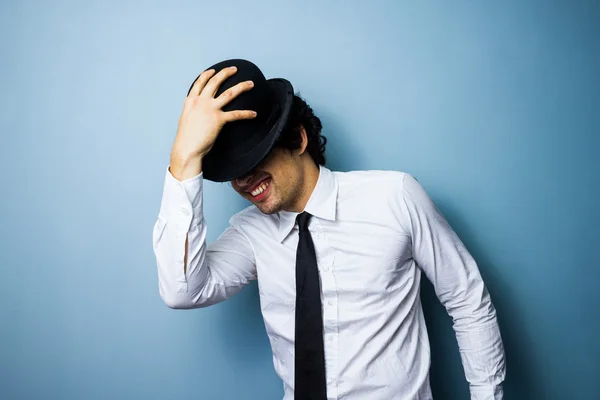 Happy male jazz and cabaret dancer — Stock Photo, Image