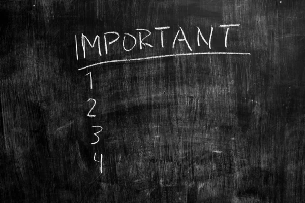 Important list on blackboard Stock Photo by ©lofilolo 28972595