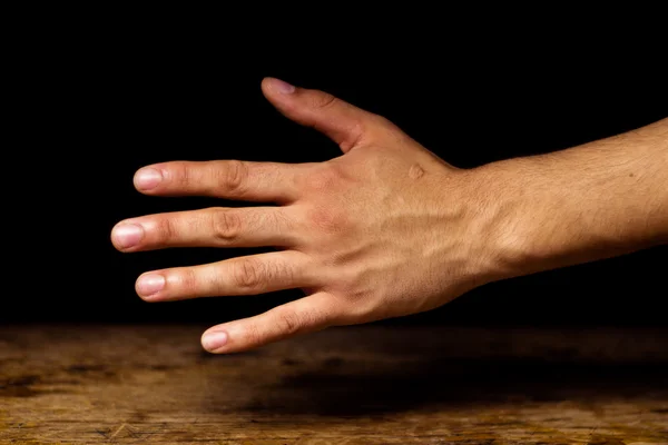 Leworęczny uścisk dłoni — Zdjęcie stockowe