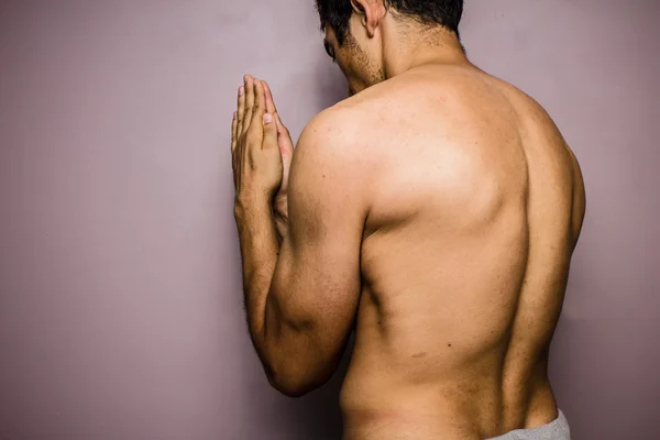 Muay Thai boxer preparing — Stock Photo, Image