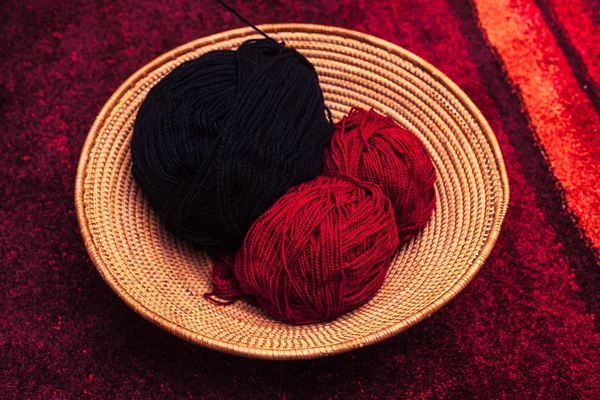バスケットの編み糸 — ストック写真