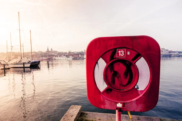 Flensburg harbour in Germany — Stock Photo, Image