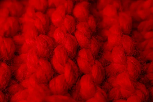 Red wool knitwork — Stock Photo, Image