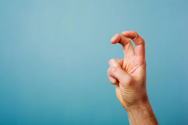 Hand making bunny ears — Stock Photo, Image