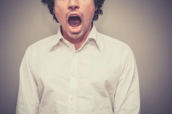 Surprised young man — Stock Photo, Image