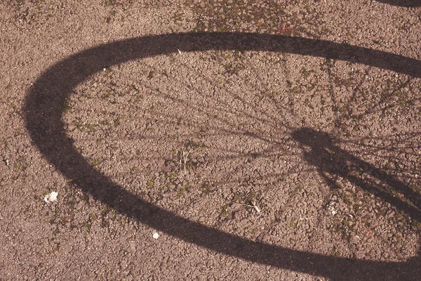 自転車の影 — ストック写真