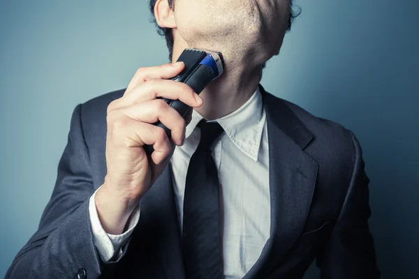 Joven hombre de negocios afeitado — Foto de Stock