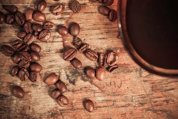 Overview shot of coffee theme — Stock Photo, Image