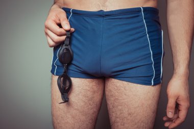 genç adam Yüzme şort