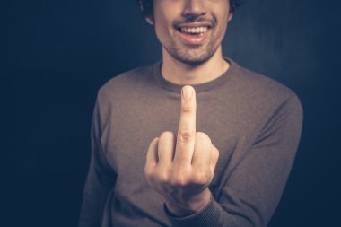 genç adam müstehcen jest görüntüleme