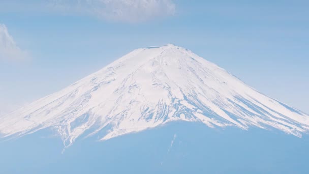 4k, timelapse, vista su Fuji san mountain, Kawaguchi, Giappone — Video Stock
