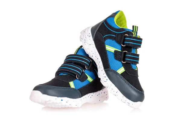 Sneakers Met Klittenband Comfortabele Orthopedische Zool Casual Een Paar Kinderschoenen — Stockfoto