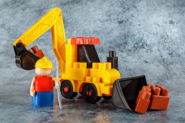 Çocuk oyuncağı üreticisi kazıcı kova, yükleyici, çocuk oyunu, çocuklar için özel ekipman