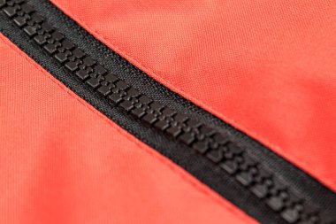 Elbiselerin fermuarı, yakın çekim, hızlı kullanışlı cep, plastik