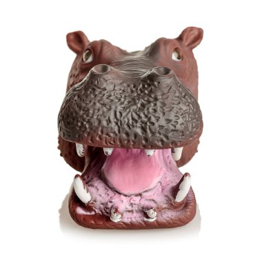 El oyuncağı hayvan canavarı, çocuklar için kukla tiyatrosu, performans, çocuklarla etkileşimli aktivite