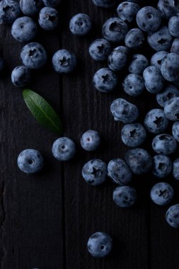 Fresh blueberry background, blueberries with space for text. Vegetarian concept. Berry textures. healthy eating