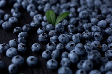 Fresh blueberry background, blueberries with space for text. Vegetarian concept. Berry textures. healthy eating