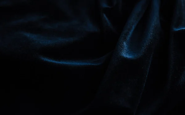 Background Velvet Black Fabric — Foto de Stock