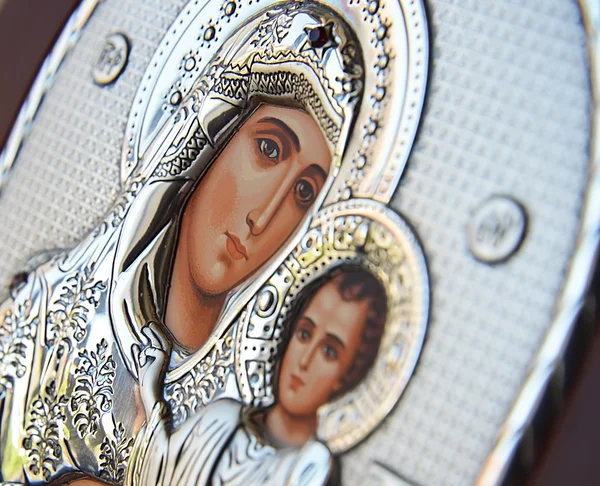 Icon of Mary and Jesus — Stock Photo, Image