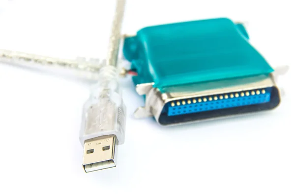 USB- en parallelle poort — Stockfoto