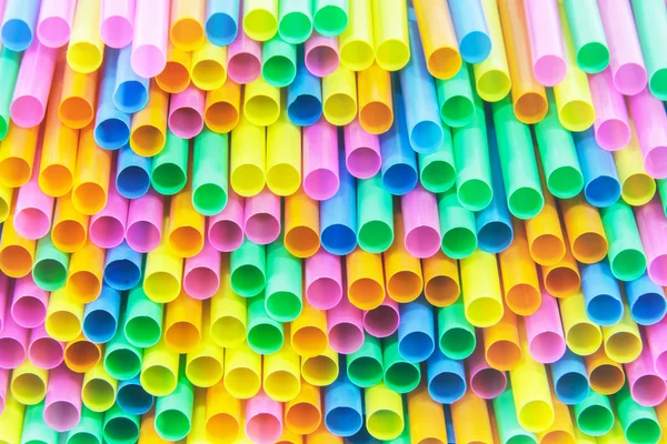 Colorful drinking straws close-up background,Backgrou nds,Textures — Stock Photo, Image