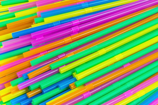 Colorful drinking straws close-up background,Backgrou nds,Textur — Stock Photo, Image