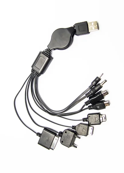 Kabel draad computer, mobiele — Stockfoto