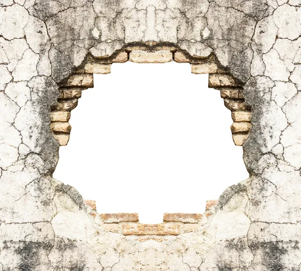 eski tuğla duvar ve betonun vintage arka delik