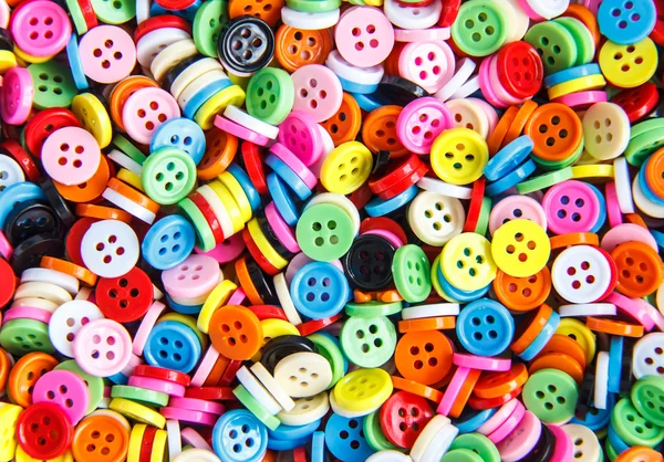 Bottoni colorati, Chiusura colorata da vicino — Foto Stock