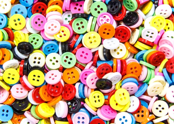 Colorful buttons, Colorful Clasper close up — Stock Photo, Image