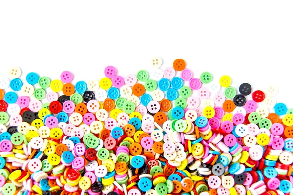 Colorful buttons, Colorful Clasper isolate on white background — Stock Photo, Image